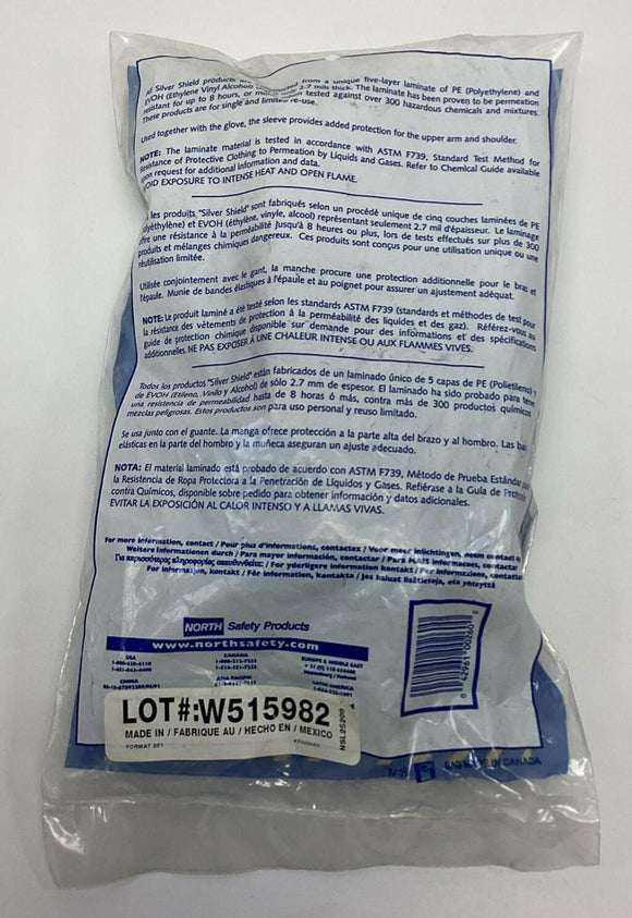 Honeywell North SSS Silver Shield Sleeves Chemical Resistant 1-Pair