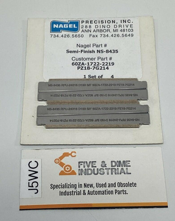 Nagel Precision NS-8435 Semi-Finish Honing Blade (Set of 4)