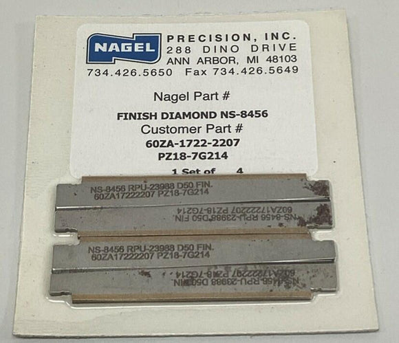Nagel Precision NS-8456 Finish Diamond Honing Blade (Set of 4)