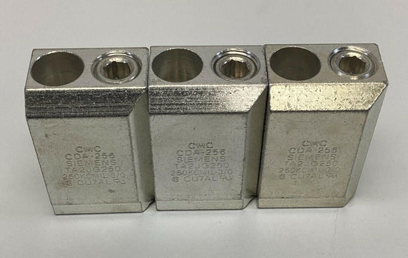Siemens 3TA2JG250 3-Pole Aluminum Lug Kit 3/0