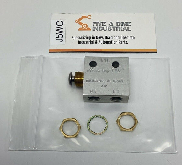 Humphrey 31P 3-Way Valve Push Button, Spring Return 1/8" NPT