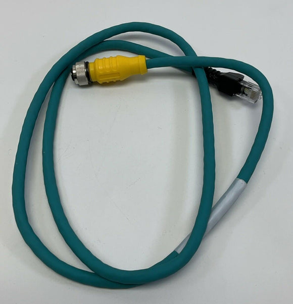 Turck RKC RJ11 842-1M/CS12953 / U-77226 Cable Connector M12 Male x RJ11 Female