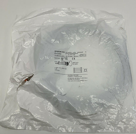 IFM EVC002 M12 4-Wire Single End Cable, 5M