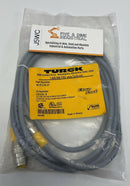 Turck RK 4T-2-RS 4T / U2151-3 M12 3-Pin Male / Female Straight Cable, 2M-1
