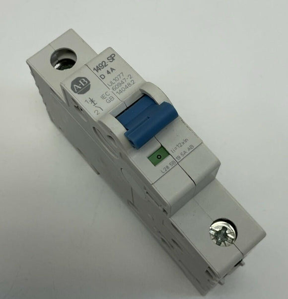 Allen Bradley 1492-SPM1D040 1-Pole 4-Amp DIN Mount Circuit Breaker 277VAC