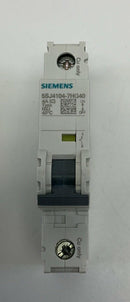 Siemens 5SJ4104-7HG40 1-Pole, 4-Amp Circuit Breaker DIN Mount 240VAC-5