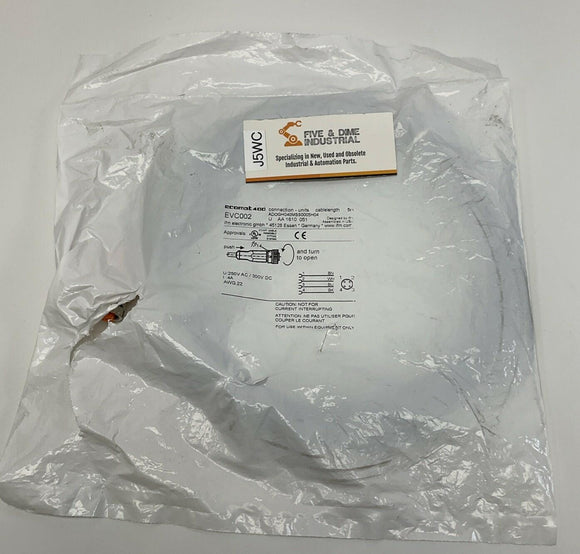 IFM EVC002 M12 4-Wire Single End Cable, 5M