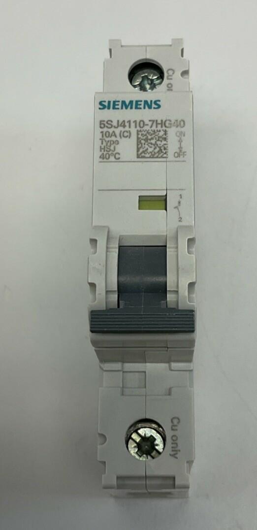 Siemens 5SJ4110-7HG40 10 Amp Circuit Breaker DIN Mount 240VAC