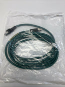 Woodhead Brad E26E06021M030 CAT6A Ethernet Connection Cable 3-Meter, M12-2