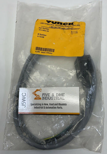 Turck TIS 2-A653-1M / U-72146 Single End Valve Plug, 1-Meter