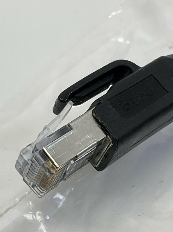 Woodhead Brad E26E06021M030 CAT6A Ethernet Connection Cable 3-Meter, M12