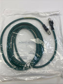 Woodhead Brad E26E06021M030 CAT6A Ethernet Connection Cable 3-Meter, M12-6