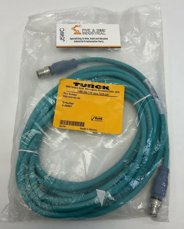 Turck RSSD RSSD 441-5M / U-06867 Industrial Ethernet Cable M12 Male 4-Pin D-Code