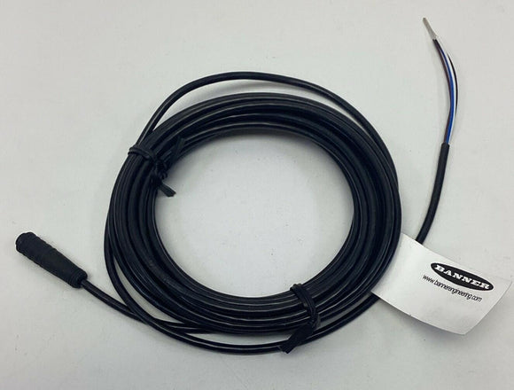 Banner 56620 / PKG4-5 M8 Female Straight Single End 4-Wire, 4-Pole Cable 5M