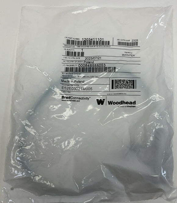 Woodhead Brad 1203411101 CSE M12 CAT5E RJ45 8-Pole, 0.5M Cable