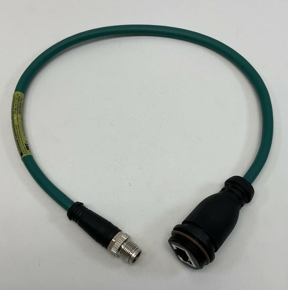 Woodhead Brad 1203411101 CSE M12 CAT5E RJ45 8-Pole, 0.5M Cable