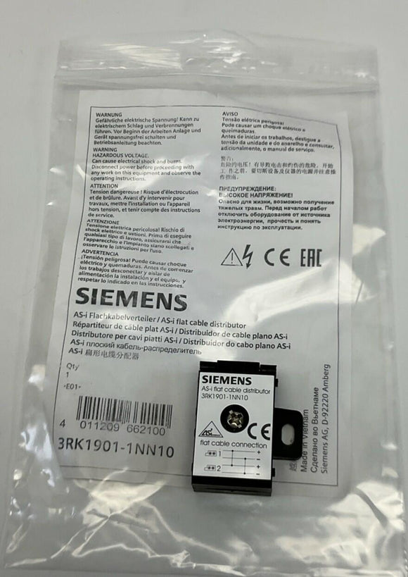 Siemens 3RK1901-1NN10 Flat Cable Distributor Connector