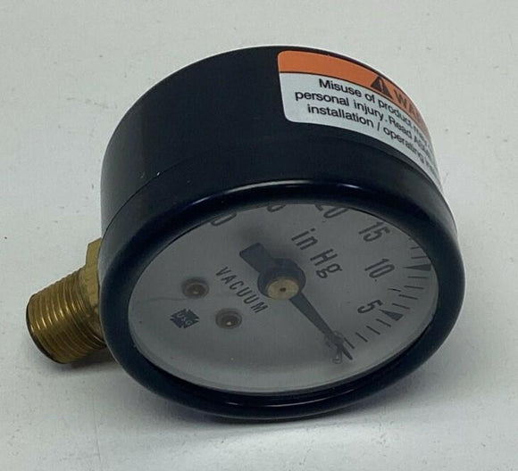 Ametek USG 146020A 1-1/2" 30 IN HG Vacuum Gauge 1/8" NPT Lower