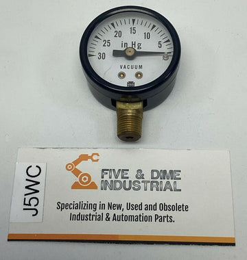 Ametek USG 146020A 1-1/2" 30 IN HG Vacuum Gauge 1/8" NPT Lower
