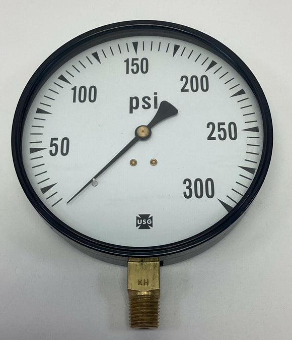 Ametek USG 005563A 4-1/2" 300 PSI Gauge, 1/4" NPT Lower