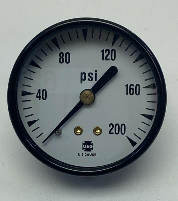 Ametek USG 102673A 2" 200 PSI Gauge 1/8" NPT  Rear Center