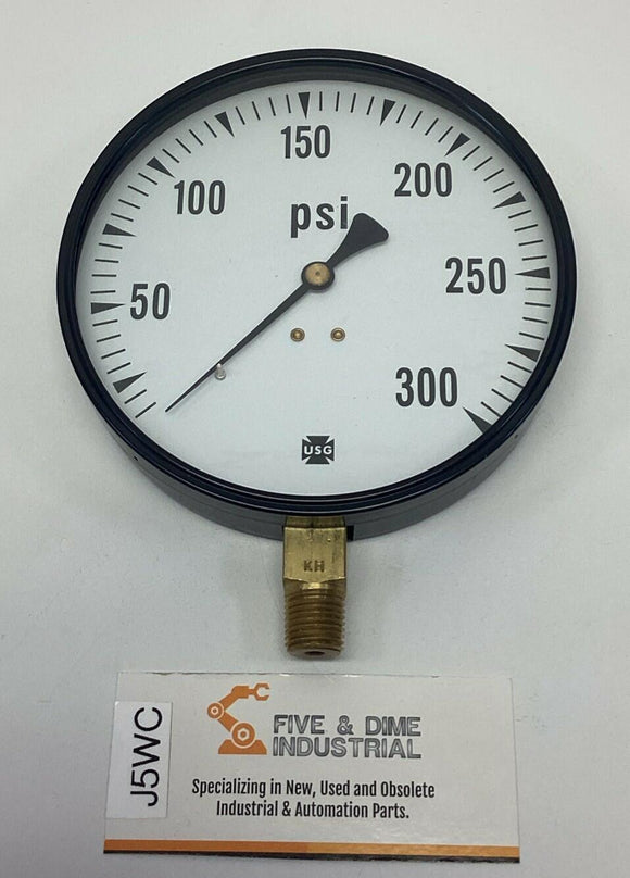 Ametek USG 005563A 4-1/2" 300 PSI Gauge, 1/4" NPT Lower