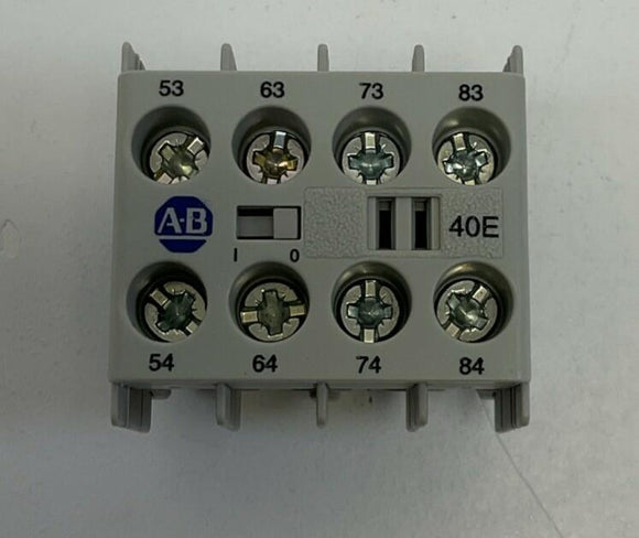 Allen Bradley 100-KFA40E Auxiliary Contact Block 4-N.O.