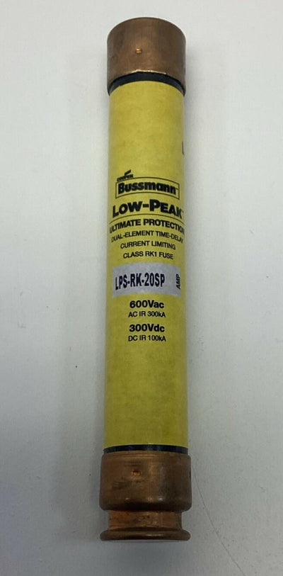 Cooper Bussmann LPS-RK-20SP  Low Peak Dual Element Time Delay Fuse 600VAC - 0