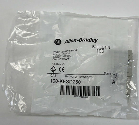 Allen Bradley 100-KFSD250 Diode Suppressor Module 12-250VDC