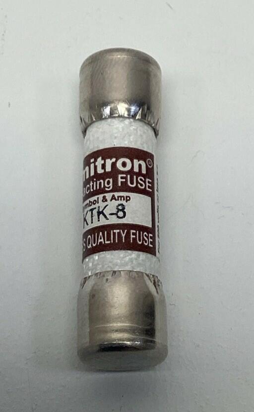 Bussmann KTK-8 8-Amp Limitron Fast Acting Midget Fuse, 600V