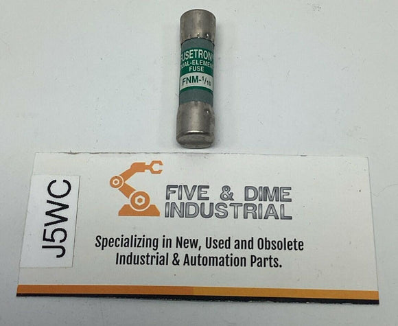 Bussmann Fusetron FNM-1/10 Buss Midget Fuse 250VAC