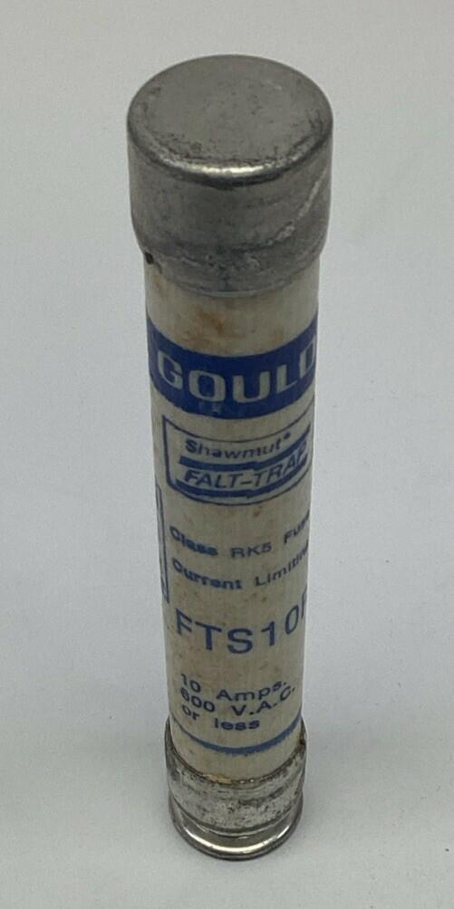 Gould Shawmut FTS10R Falt Trap Fuse Class RK5 600VAC or Less