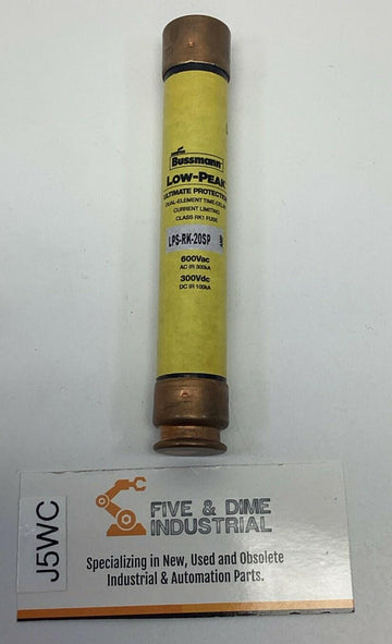 Cooper Bussmann LPS-RK-20SP  Low Peak Dual Element Time Delay Fuse 600VAC