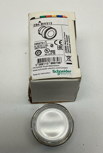 Schneider Electric ZB4-BW313 White Pushbutton Harmony 088979 - 0