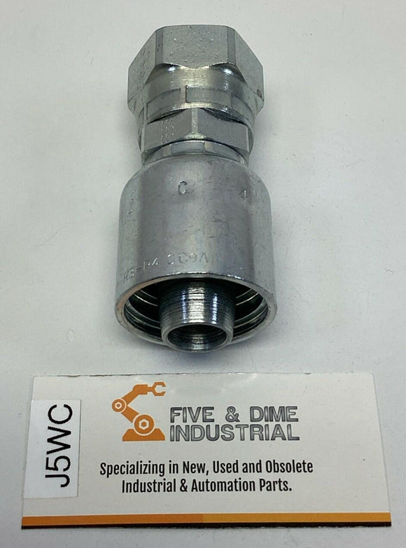 Parker IJC43-12-12 3/4" Female Seal-Lok x 3/4" ID Hose Swivel Fitting