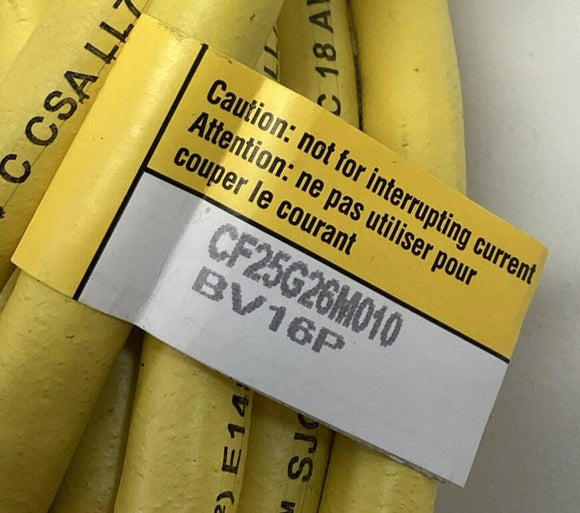 TPC CF25G26M010 Micro Quick Connect Cable SJ100 10-Meters