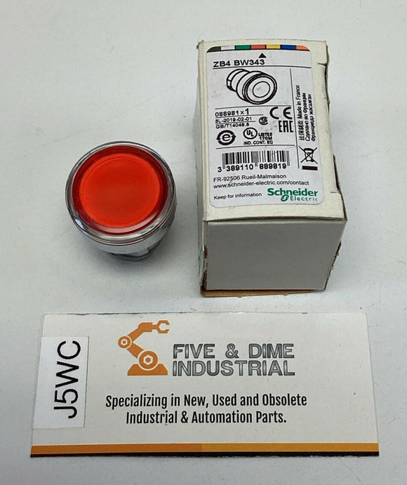 Schneider Electric ZB4-BW343 Red Pushbutton Harmony 088981
