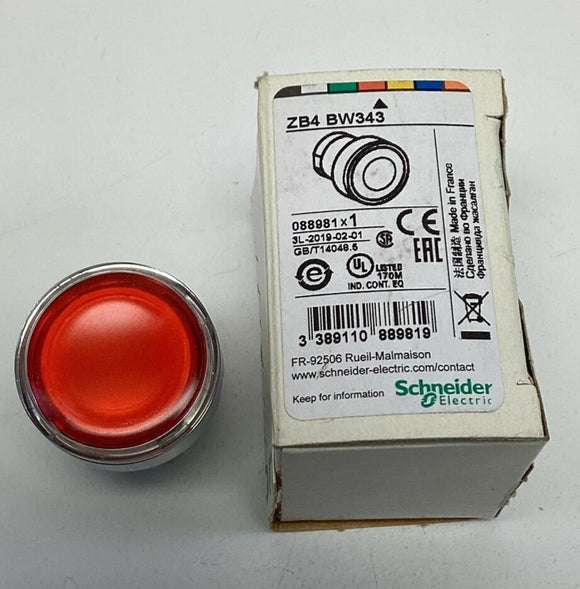 Schneider Electric ZB4-BW343 Red Pushbutton Harmony 088981