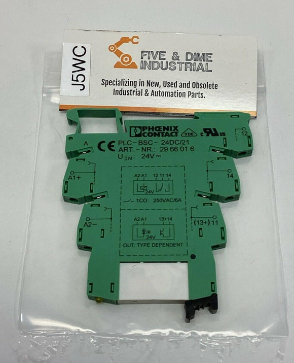 Phoenix Contact 2966016 / PLC-BSC-24DC/21 24VDC Relay Module