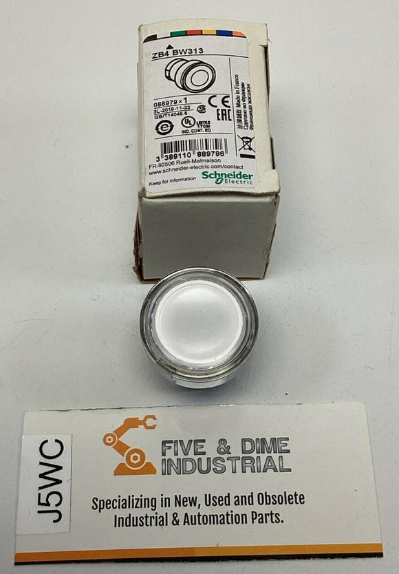 Schneider Electric ZB4-BW313 White Pushbutton Harmony 088979