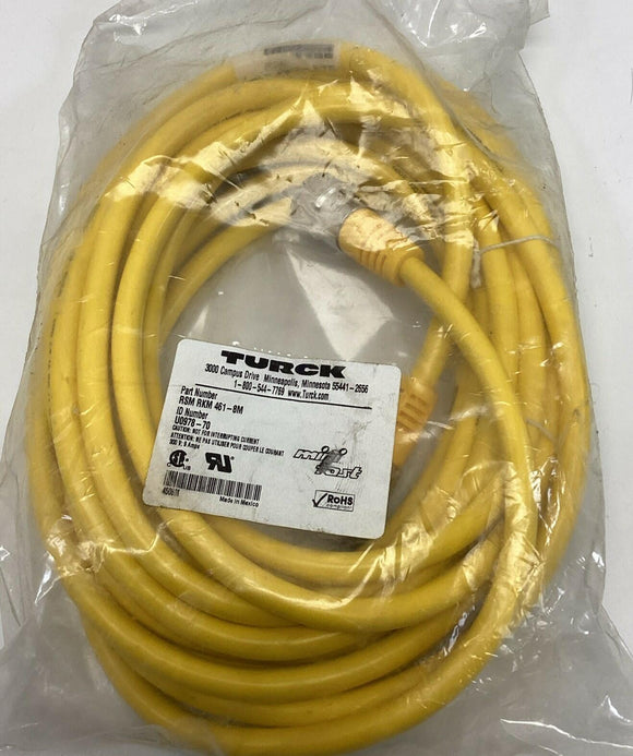 Turck RSM RKM 461-8M Minifast Double Ended Cordset U0978-70 4-Pole, 8-Meters