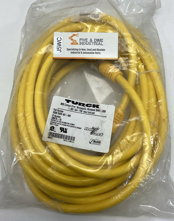 Turck RSM RKM 461-8M Minifast Double Ended Cordset U0978-70 4-Pole, 8-Meters