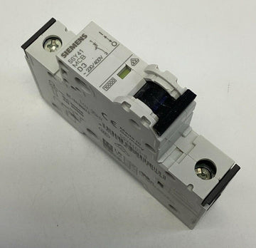 Siemens 5SY4-103-8 / 5SY41-MCB-D3 3-Amp, 1-Pole Circuit Breaker 230/400VAC - 0