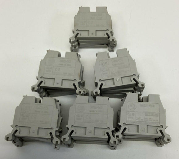 Allen Bradley 1492-W4 Terminal Blocks Feed-Through Gray Lot of 34