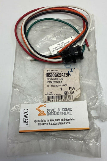 Brad Connectivity 1R5006A20A120 5-Pin Male Straight 12"