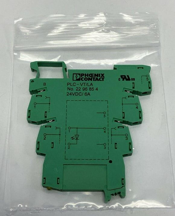 Phoenix Contact PLC-VT/LA / 2296854 Feed Through Terminal Connector 24VDC, 6A