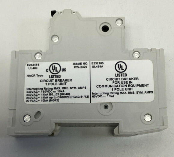 Siemens 5SJ4108-7HG40 8-Amp, 1-Pole Circuit Breaker 230V