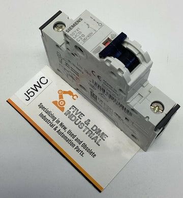 Siemens 5SY4-120-7 / 5SY41-MCB-C20 20-Amp, 1-Pole Circuit Breaker 230/400VAC