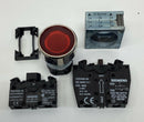 Siemens 3SB3-605-0AA21 Illuminated Red Pushbutton 1-NO+1-NC-2