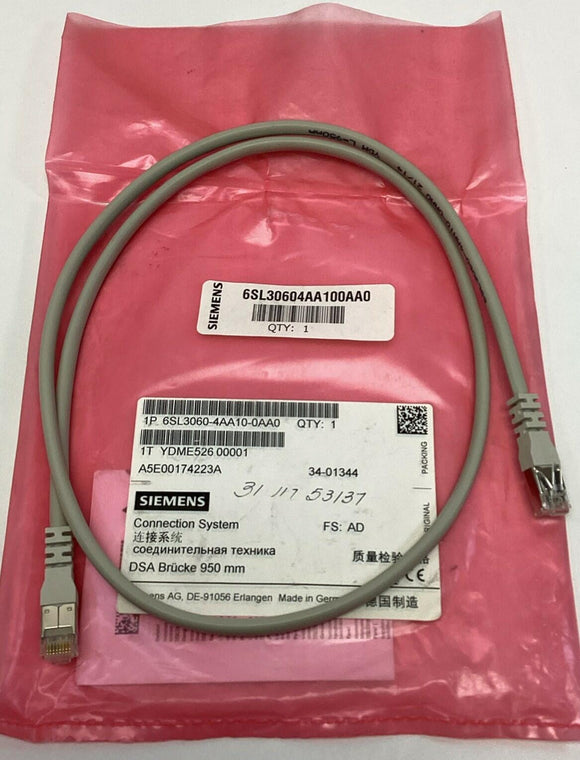 Siemens 6SL3060-4AA10-0AA0 Network / Servo Connection Cable, 0.95M